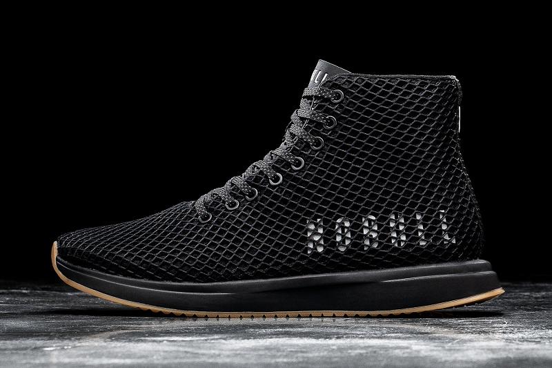 Women's Nobull High-Top Gum Mesh Running Shoes Black | SG K2701O